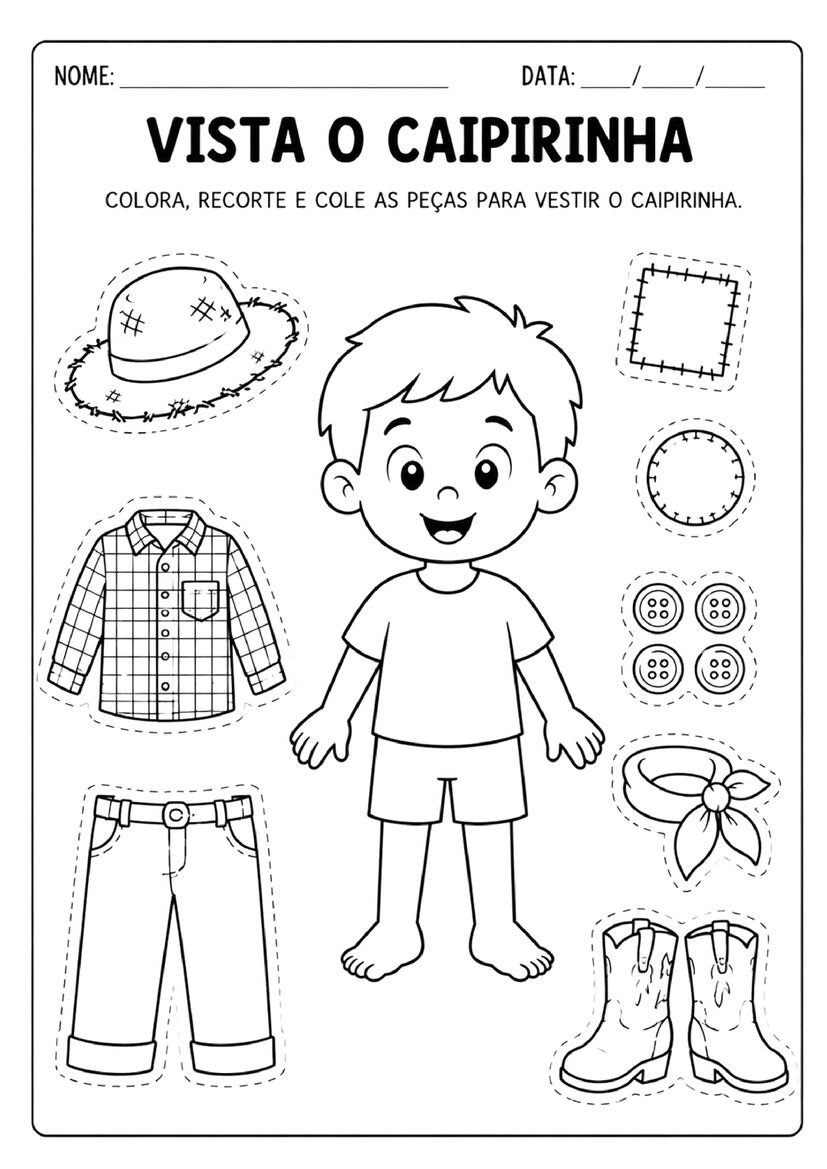 Atividade Festa Junina Educação Infantil: Material Gratuito para Baixar ...